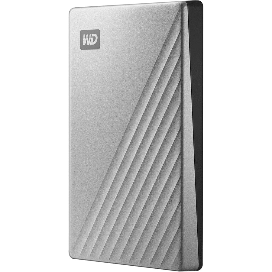 WD My Passport Ultra WDBPMV0050BSL 5 TB Portable Hard Drive - External - Silver WDBPMV0050BSL-WESN