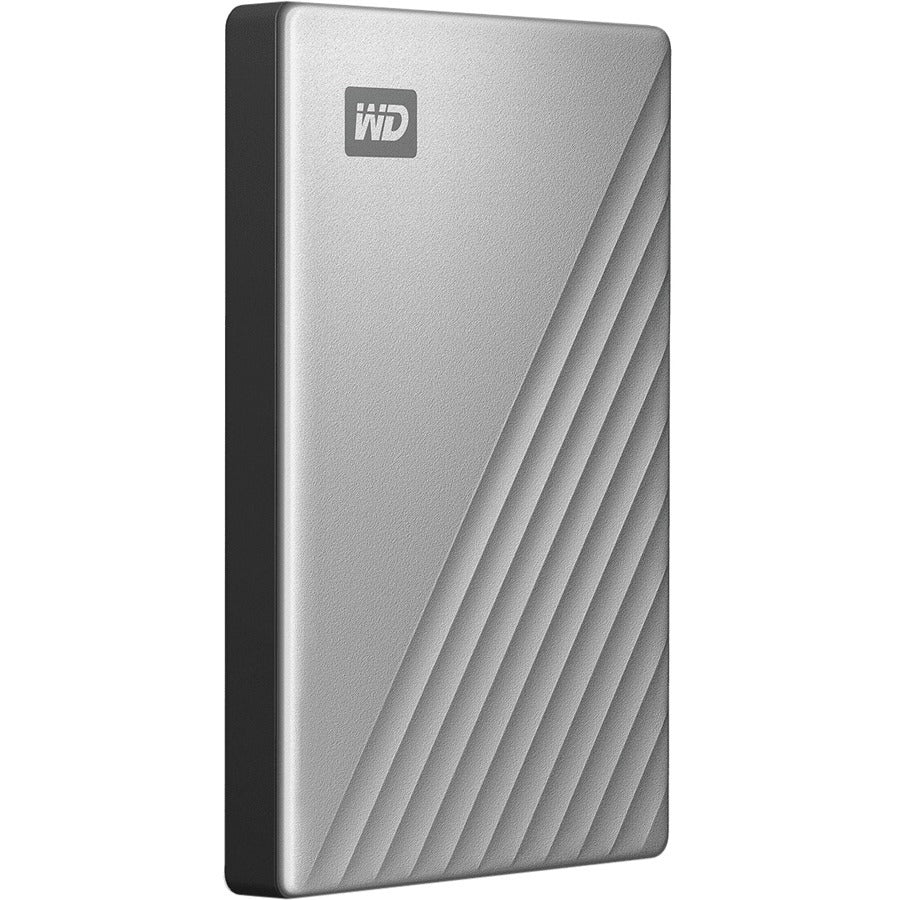 WD My Passport Ultra WDBPMV0050BSL 5 TB Portable Hard Drive - External - Silver WDBPMV0050BSL-WESN