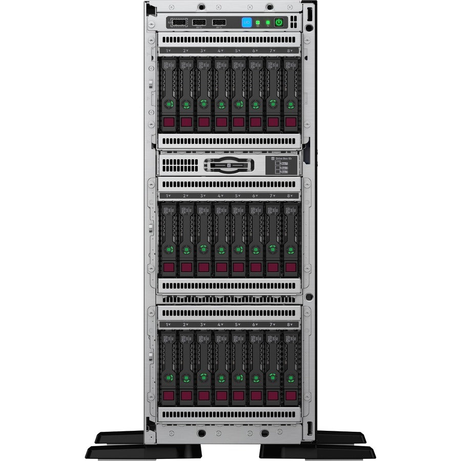 HPE ProLiant ML350 G10 4U Tower Server - 1 x Intel Xeon Gold 5218R 2.10 GHz - 32 GB RAM - Serial ATA/600, 12Gb/s SAS Controller P25008-001