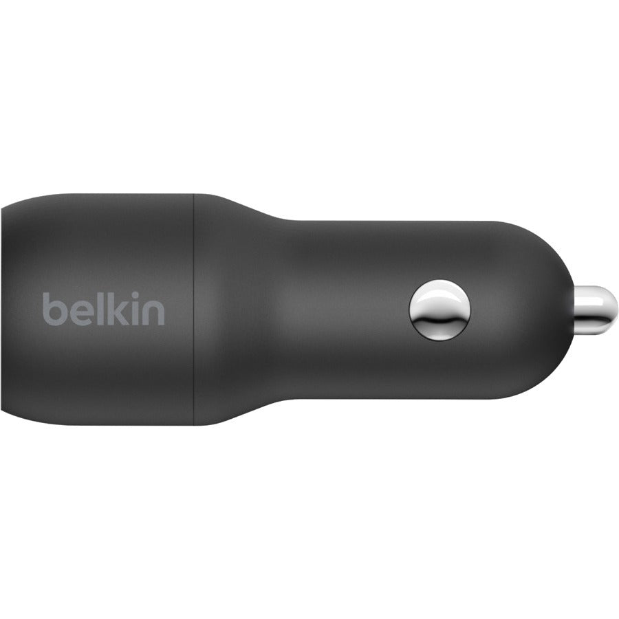 Belkin BoostCharge Dual USB-A Car Charger 24W + USB-A to Micro-USB Cable CCE002BT1MBK