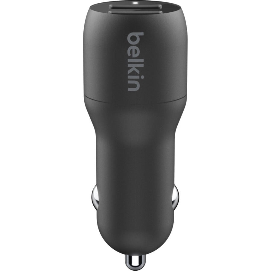 Belkin BoostCharge Dual USB-A Car Charger 24W + USB-A to Micro-USB Cable CCE002BT1MBK