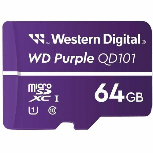 WD Purple WDD064G1P1C 64 GB Class 10/UHS-I (U1) microSDXC WDD064G1P1C-74AEL0