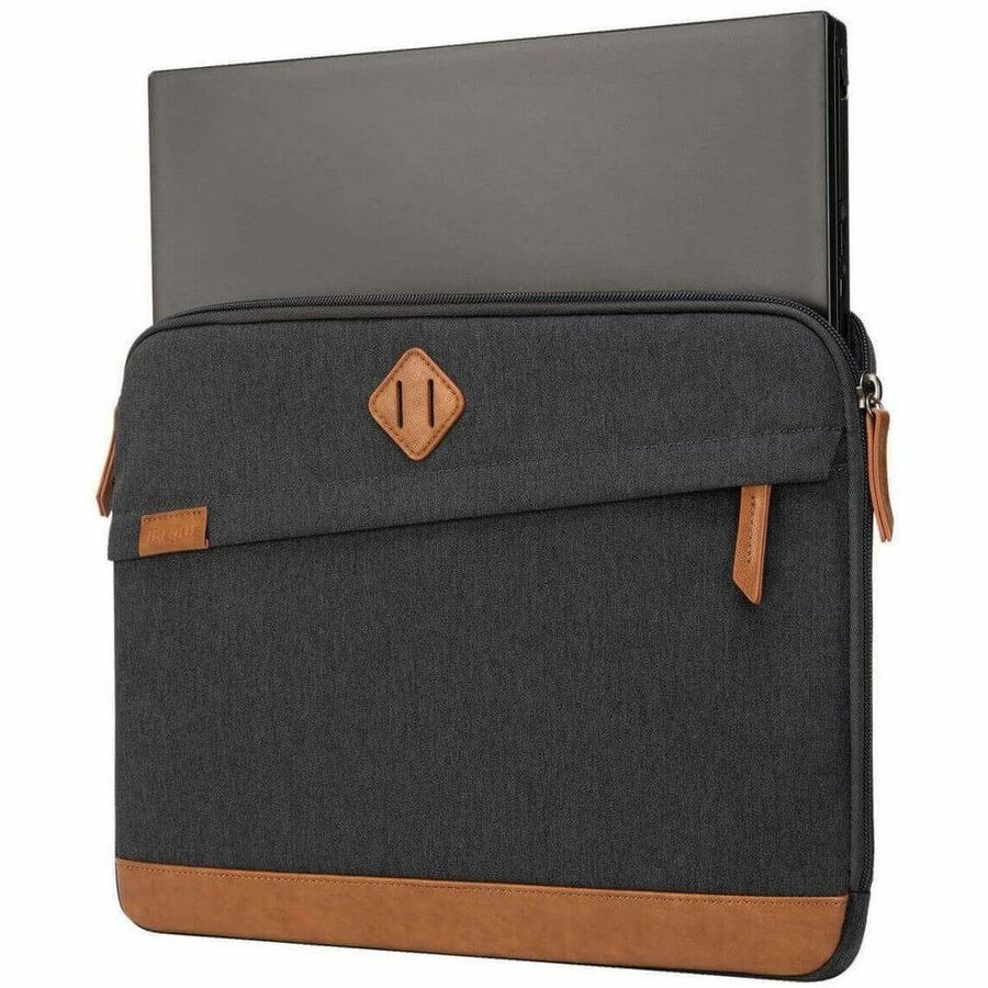 Targus Strata III TBS93004GL Carrying Case (Sleeve) for 14" Notebook - Gray, Brown TBS93004GL