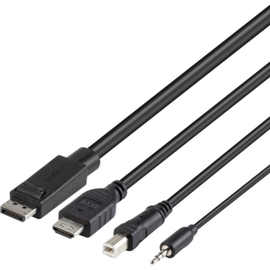 Belkin TAA DUAL (1) HDMI-HDMI (1) DP-DP/USB/AU CBL F1DN2CC-HHPP1T