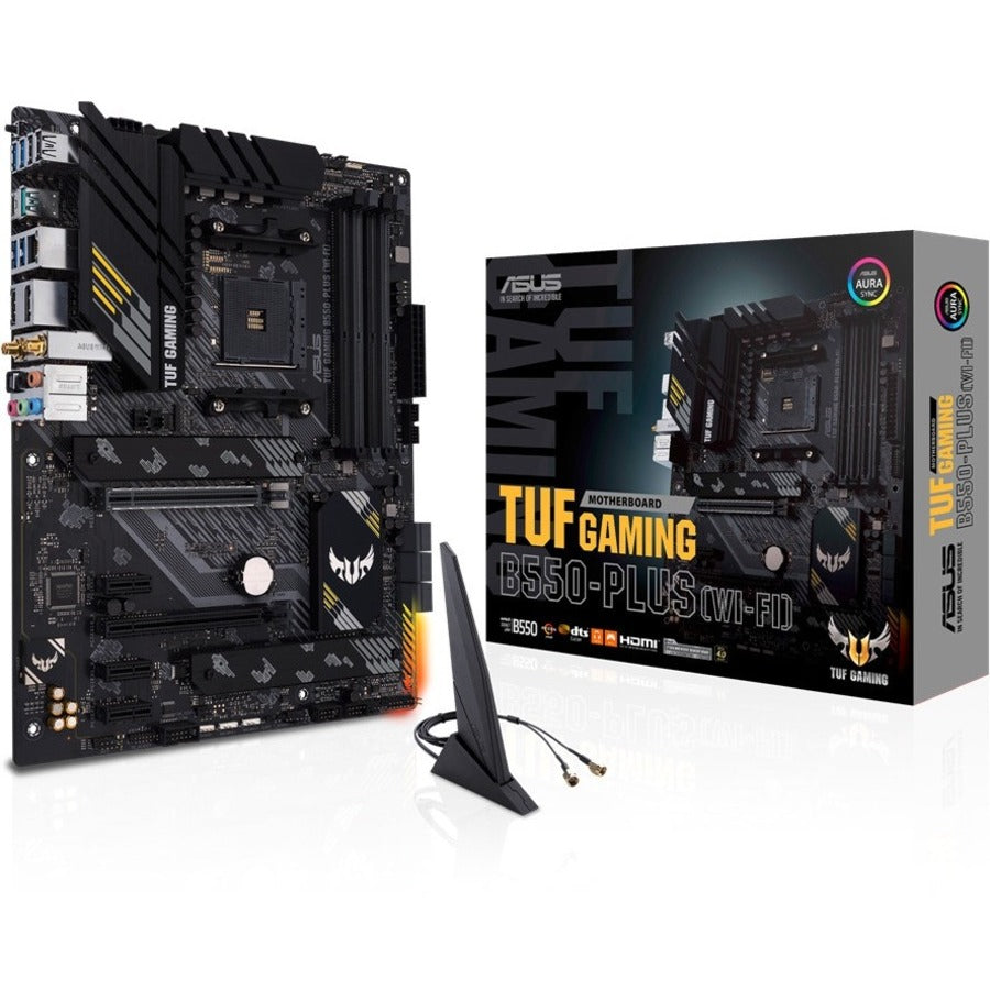 TUF GAMING B550-PLUS (WI-FI) Desktop Motherboard - AMD B550 Chipset - Socket AM4 - Micro ATX TUF GAMING B550-PLUS WIFI