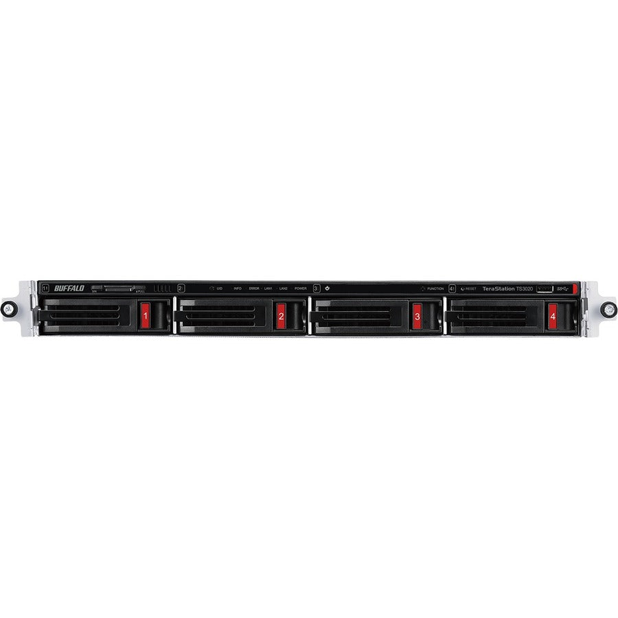 BUFFALO TeraStation 3420 4-Bay SMB 16TB (2x8TB) Rackmount NAS Storage w/ Hard Drives Included TS3420RN1602