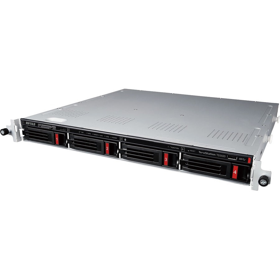 BUFFALO TeraStation 3420 4-Bay SMB 16TB (2x8TB) Rackmount NAS Storage w/ Hard Drives Included TS3420RN1602