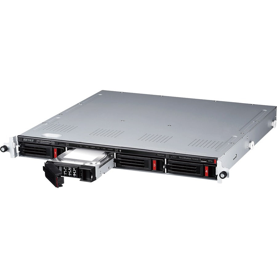 BUFFALO TeraStation 3420 4-Bay SMB 16TB (2x8TB) Rackmount NAS Storage w/ Hard Drives Included TS3420RN1602