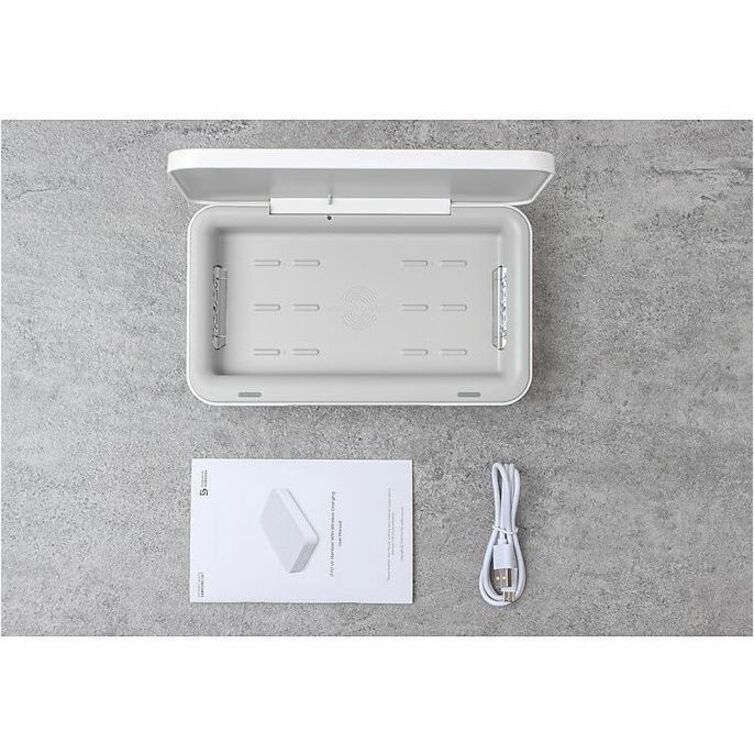 Samsung GP-TOU020 UV-C Sterilizer Box/Wireless Charger - White GP-TOU020SACWD