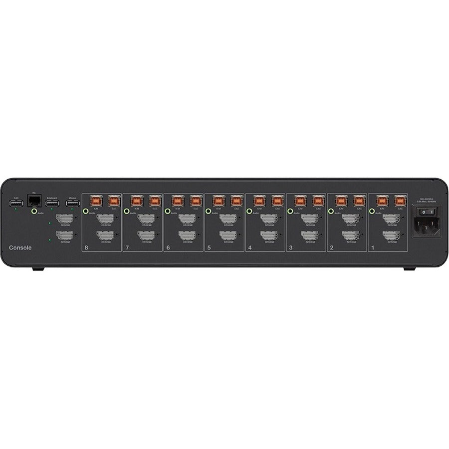 Belkin Universal 2nd Gen Secure KVM Switch, 8-Port Dual Head w/ CAC F1DN208KVM-UN-4