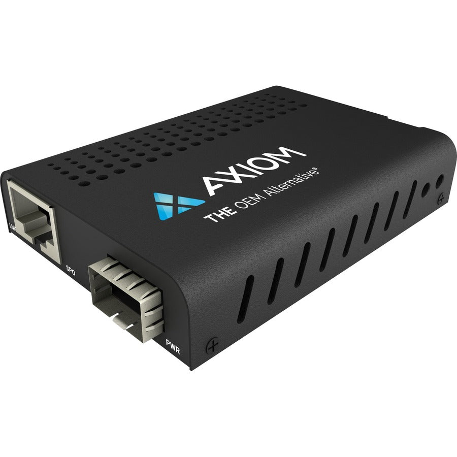 Axiom Mini 1Gbs RJ45 to SFP Fiber Media Converter - Open SFP Port MC03-SFP-AX