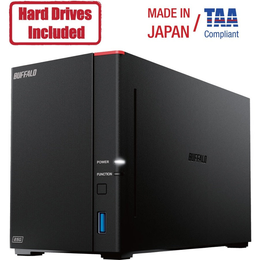 BUFFALO LinkStation SoHo 720 Home-Office Personal Cloud NAS Storage 8TB Hard Drives Included LS720D0802B