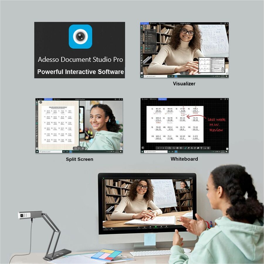 Adesso 4K 11-Megapixel Dual Mode Document Camera and Webcam Cybertrack 830