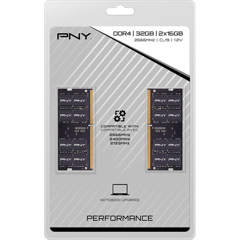 PNY Performance DDR4 2666MHz Notebook Memory MN32GK2D42666