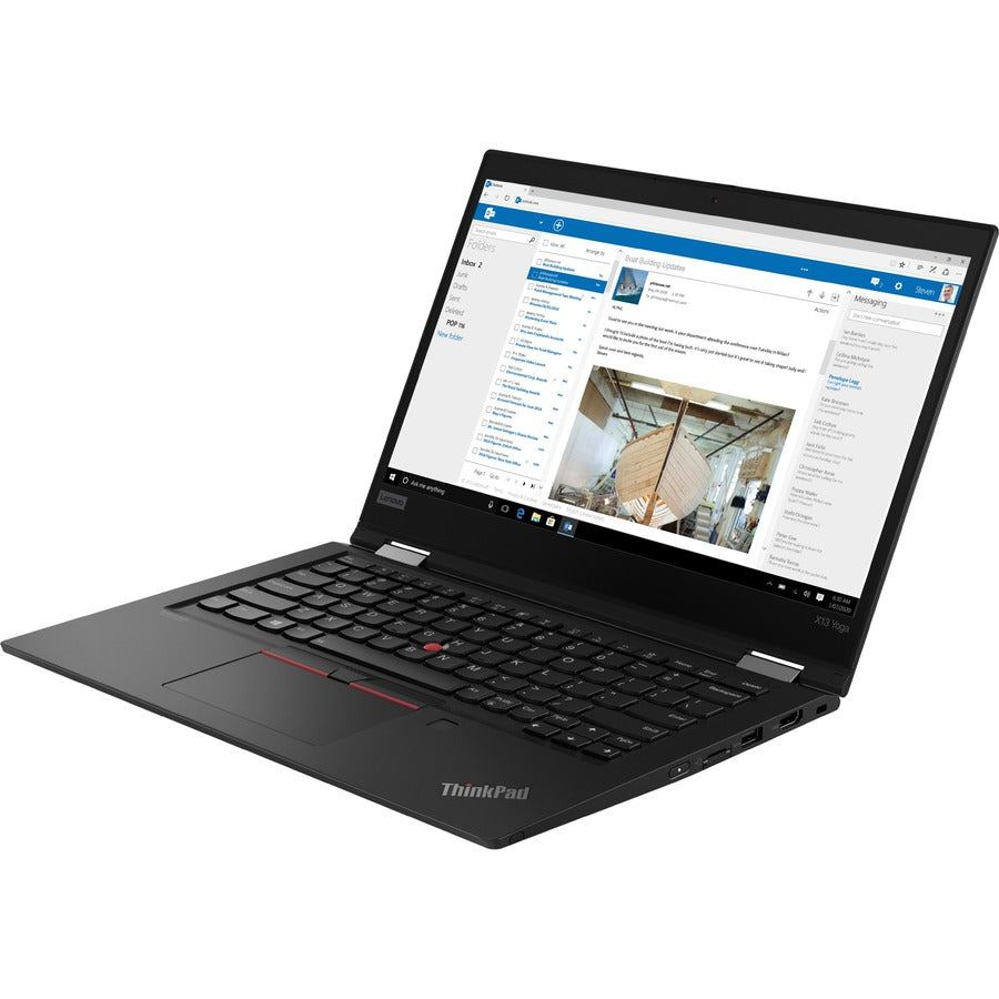 Lenovo ThinkPad X13 Yoga Gen 1 20SYS4DR00 13.3" Touchscreen Convertible 2 in 1 Notebook - Full HD - Intel Core i5 10th Gen i5-10210U - 8 GB - 512 GB SSD - Black 20SYS4DR00