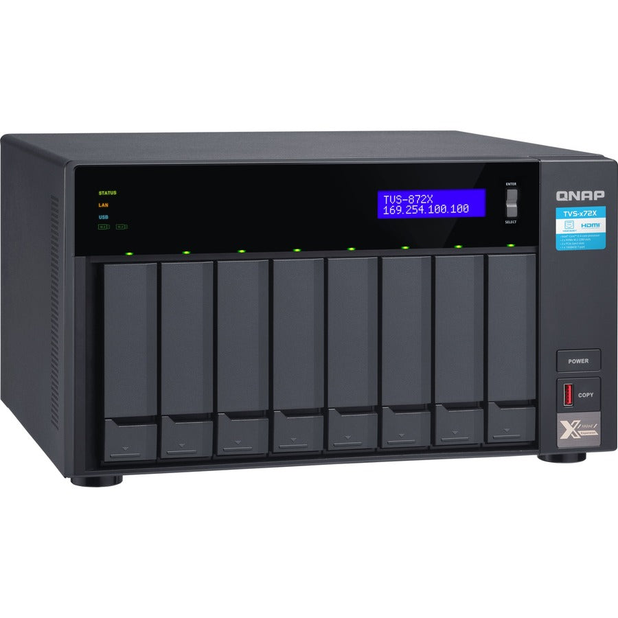 QNAP TVS-872X-I3-8G SAN/NAS Storage System TVS-872X-I3-8G-US