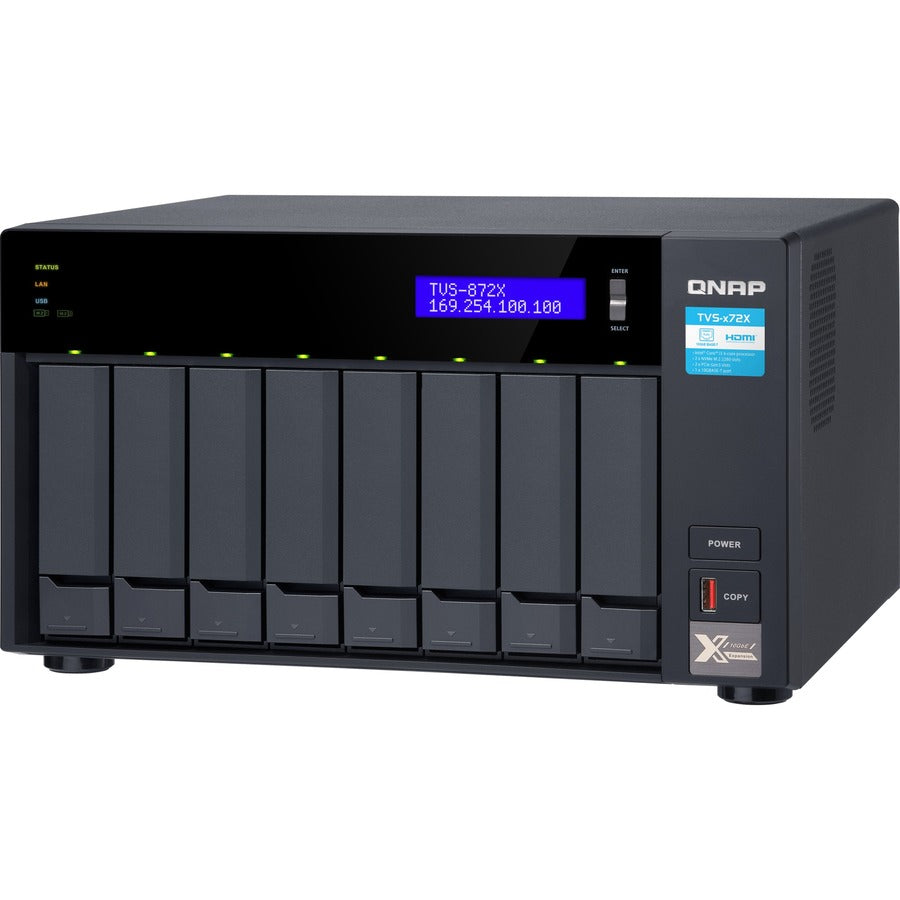 QNAP TVS-872X-I3-8G SAN/NAS Storage System TVS-872X-I3-8G-US