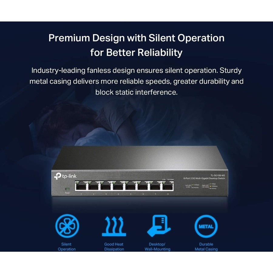 TP-Link 8-Port 2.5G Desktop Switch TL-SG108-M2