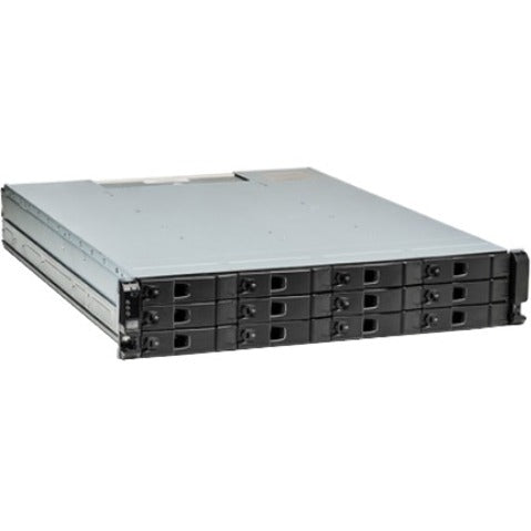 Seagate Exos 2U12 SAN Storage System - includes 192TB 12x 16TB 3.5" Exos Hard Drives (HDD) 7.2K RPM 4x 10GbE SFP 3005 dual controller, iSCSI connectivity, 1m deep, ADAPT rebuild 1104658-01