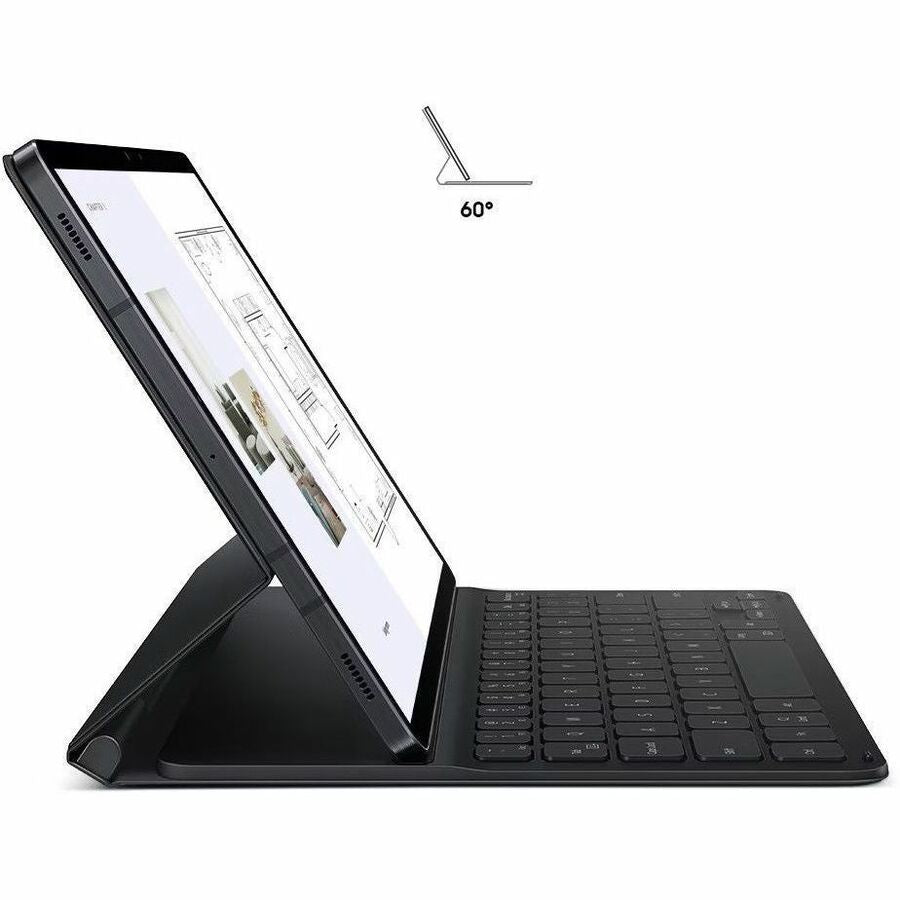 Samsung Keyboard/Cover Case (Book Fold) Samsung Galaxy Tab S8, Galaxy Tab S7 Tablet PC - Black EF-DT630BBEGCA