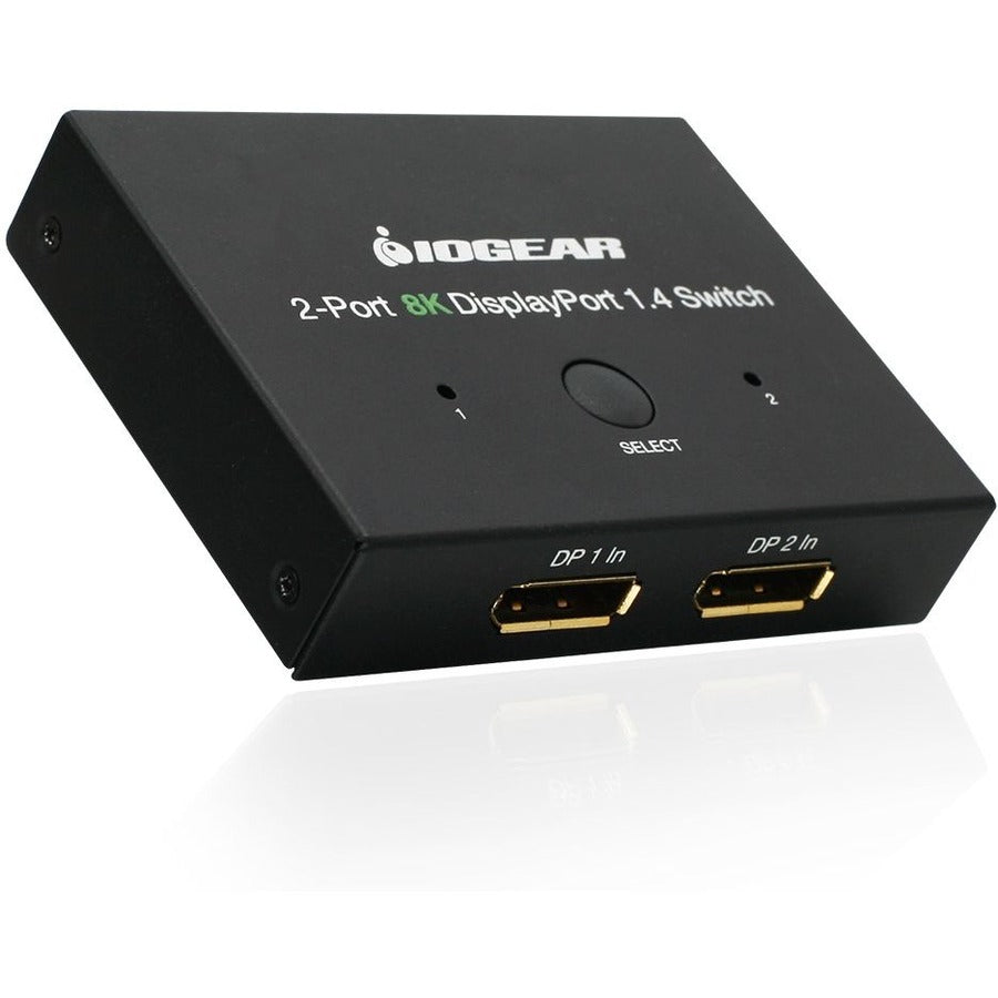 IOGEAR 2-Port 8K DisplayPort 1.4 Switch GDP14SW2