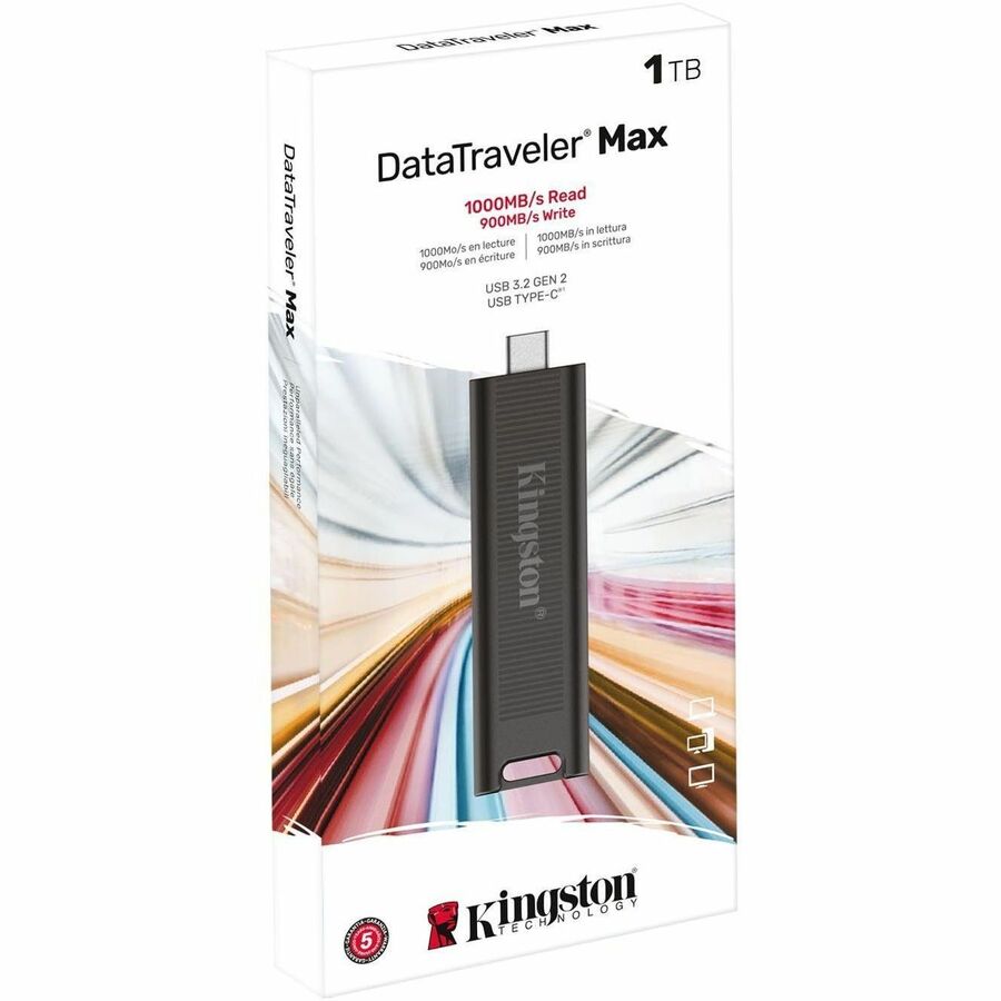 Kingston DataTraveler Max 1TB USB 3.2 (Gen 2) Type C Flash Drive DTMAX/1TBCR