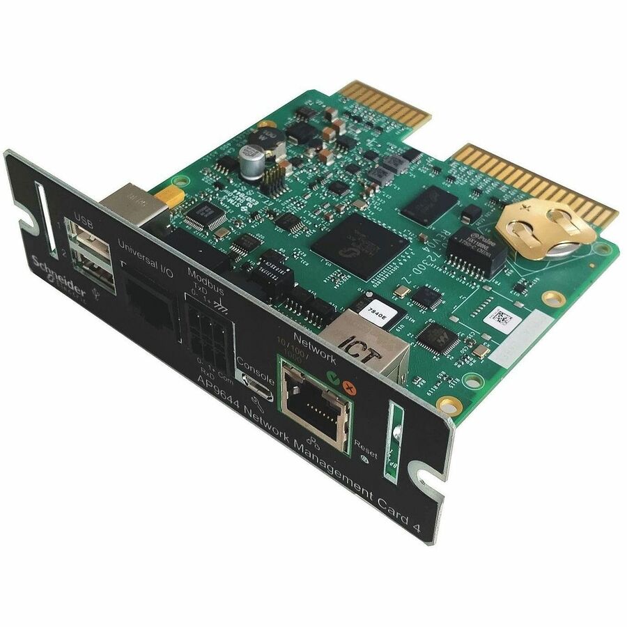 APC by Schneider Electric Network Management Card LCES2 with Modbus, Ethernet and Aux Sensors AP9644