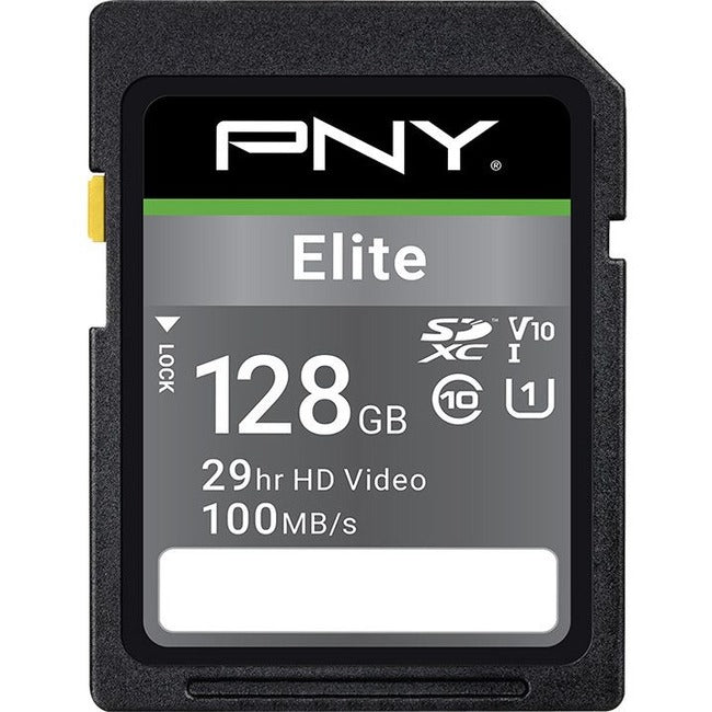 PNY Elite 128 GB Class 10/UHS-I (U1) V10 SDXC P-SD128U1100EL-GE