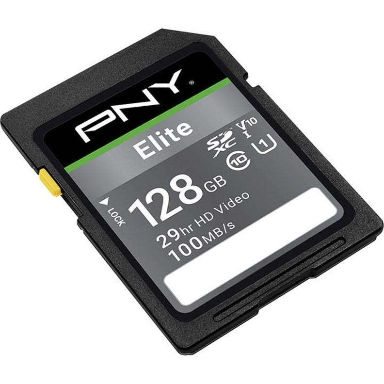 PNY Elite 128 GB Class 10/UHS-I (U1) V10 SDXC P-SD128U1100EL-GE