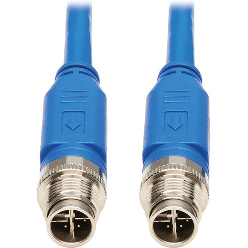 Câble Ethernet Tripp Lite by Eaton NM12-601-05M-BL M12 X-Code Cat6, M/M, bleu, 5 m (16,4 pieds) NM12-601-05M-BL