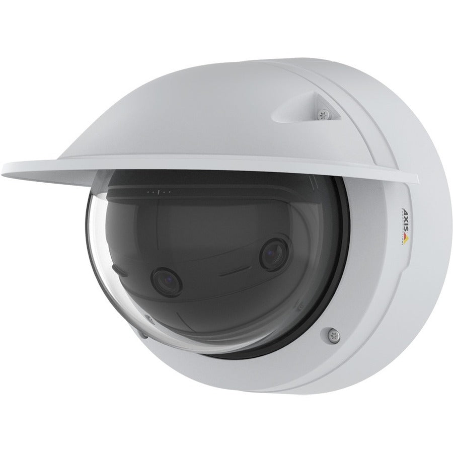 AXIS Panoramic P3818-PVE 13 Megapixel Outdoor 4K Network Camera - Color - Dome - White - TAA Compliant 02060-001