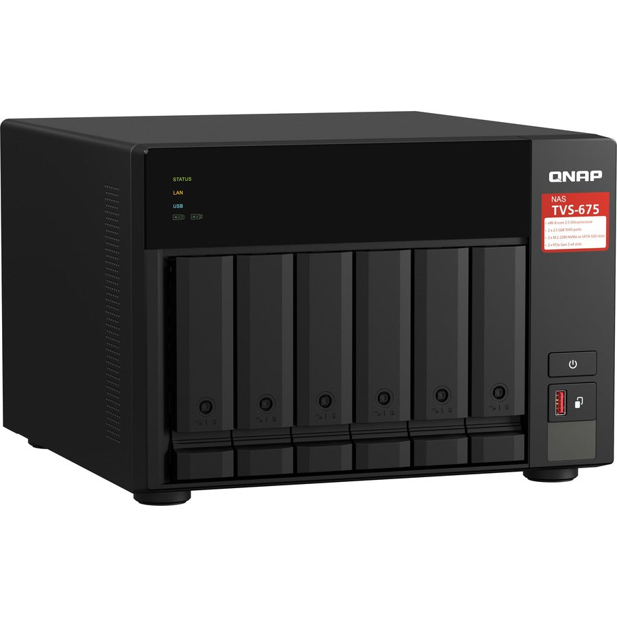 QNAP TVS-675 SAN/NAS Storage System TVS-675-8G-US