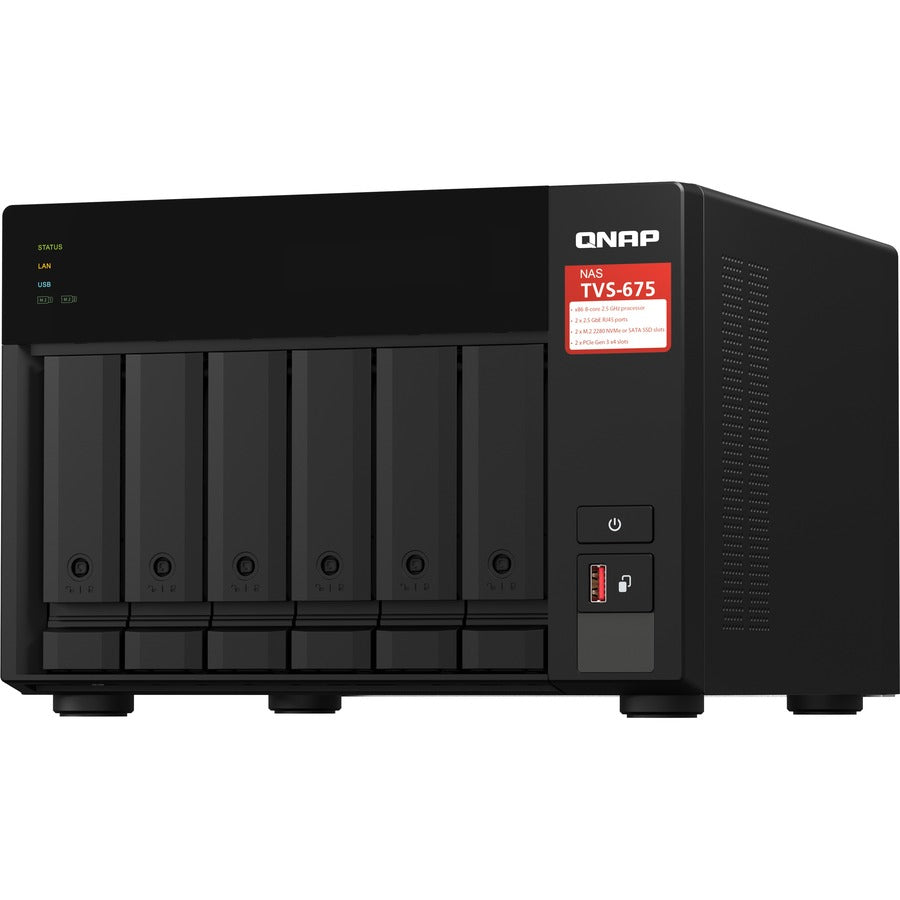 QNAP TVS-675 SAN/NAS Storage System TVS-675-8G-US