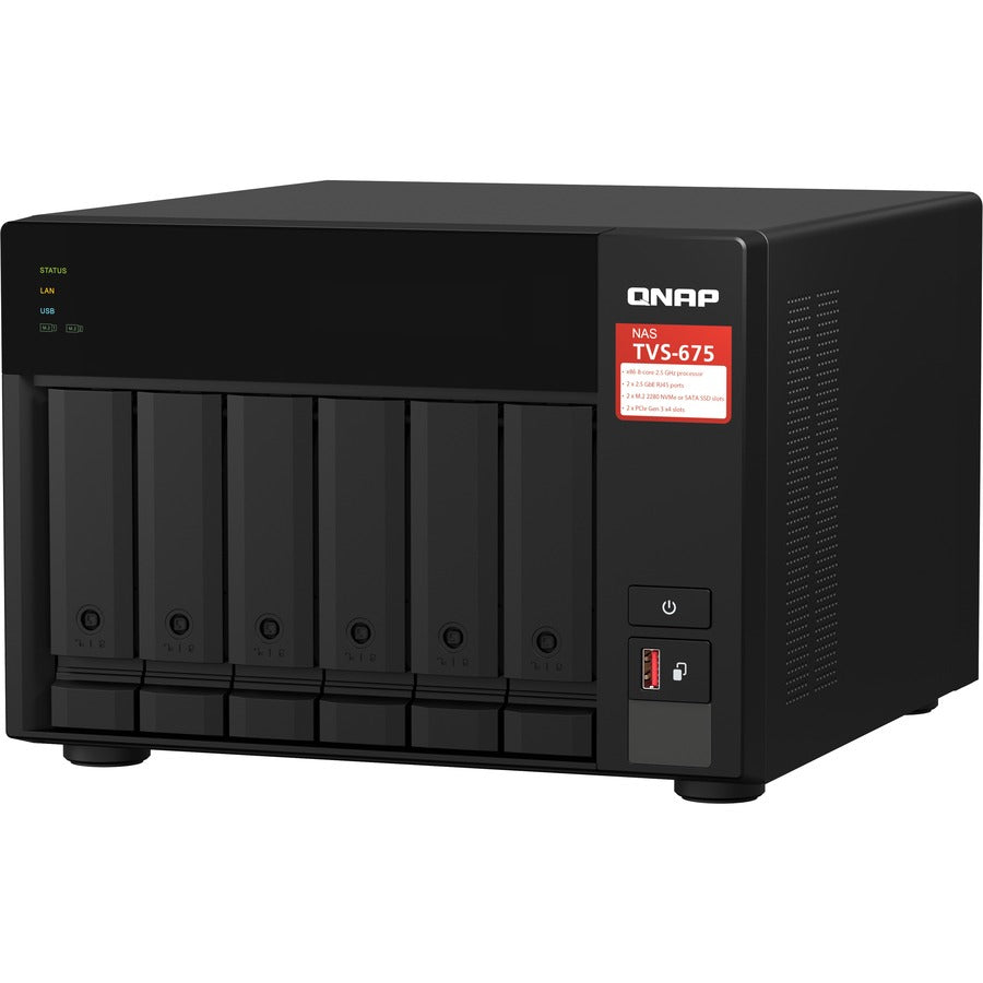 QNAP TVS-675 SAN/NAS Storage System TVS-675-8G-US