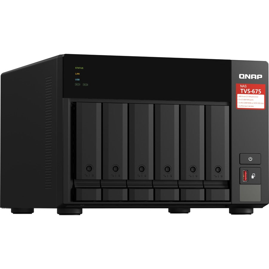 QNAP TVS-675 SAN/NAS Storage System TVS-675-8G-US