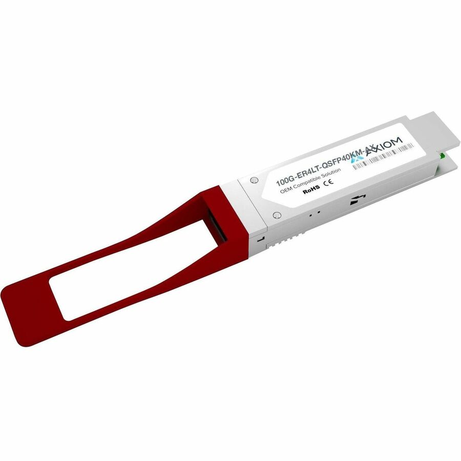 Axiom 100GBASE-ER4L QSFP28 Transceiver for Extreme - 100G-ER4LT-QSFP40KM 100G-ER4LT-QSFP40KM-AX