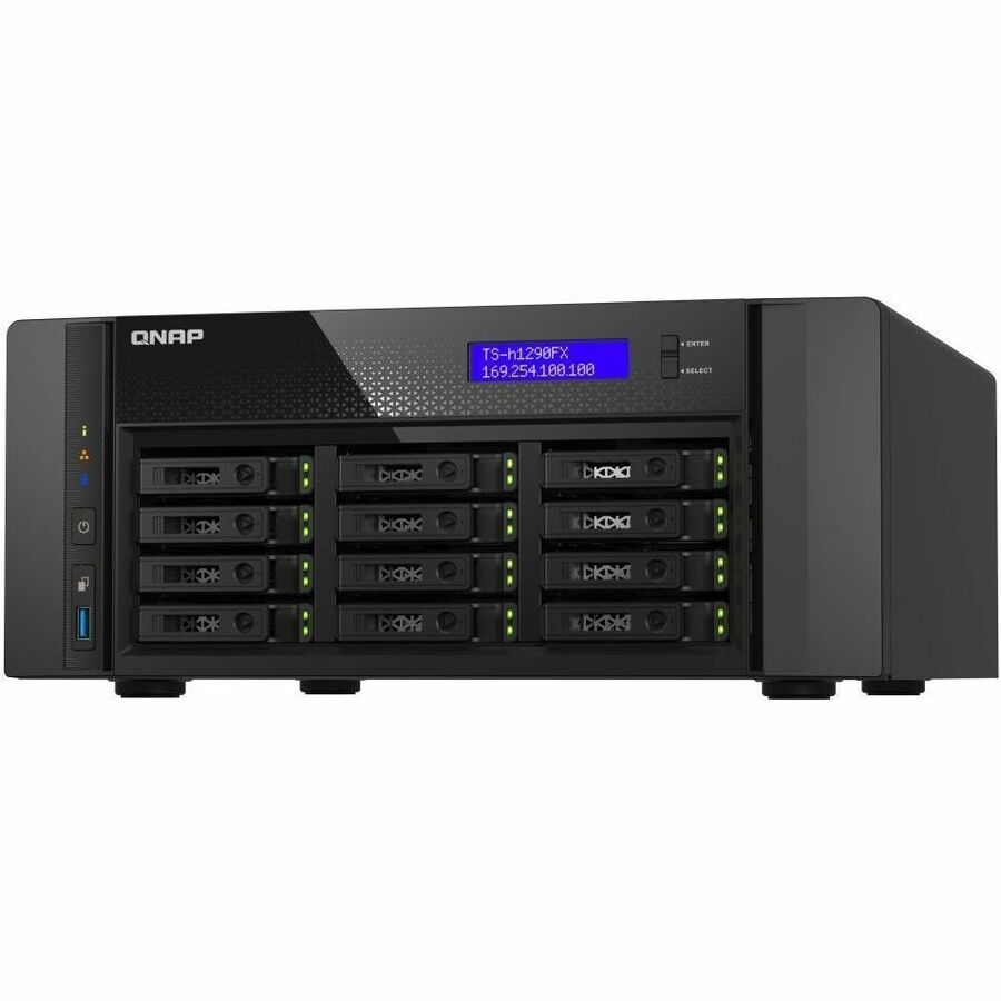 QNAP TS-h1290FX-7302P-256G SAN/NAS Storage System TS-H1290FX-7302P-256G-US