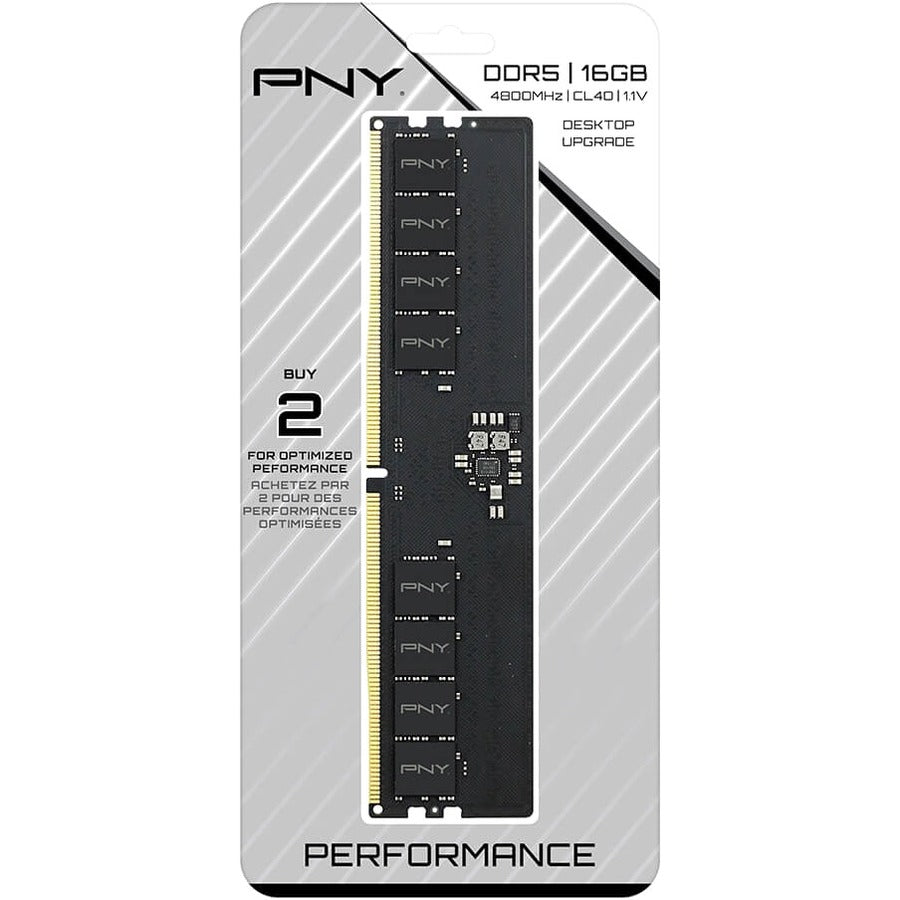 PNY 16GB Performance DDR5 4800MHz (PC5-38400) Desktop Memory MD16GSD54800-TB