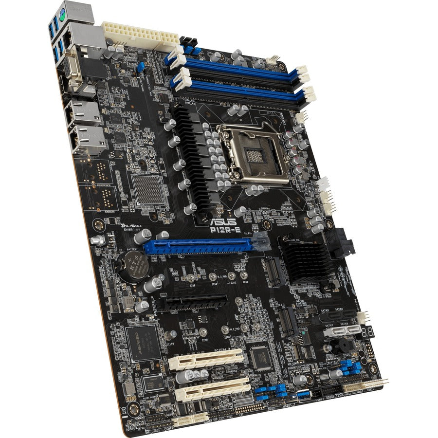 Asus P12R-E Server Motherboard - Intel C256 Chipset - Socket LGA-1200 - ATX P12R-E