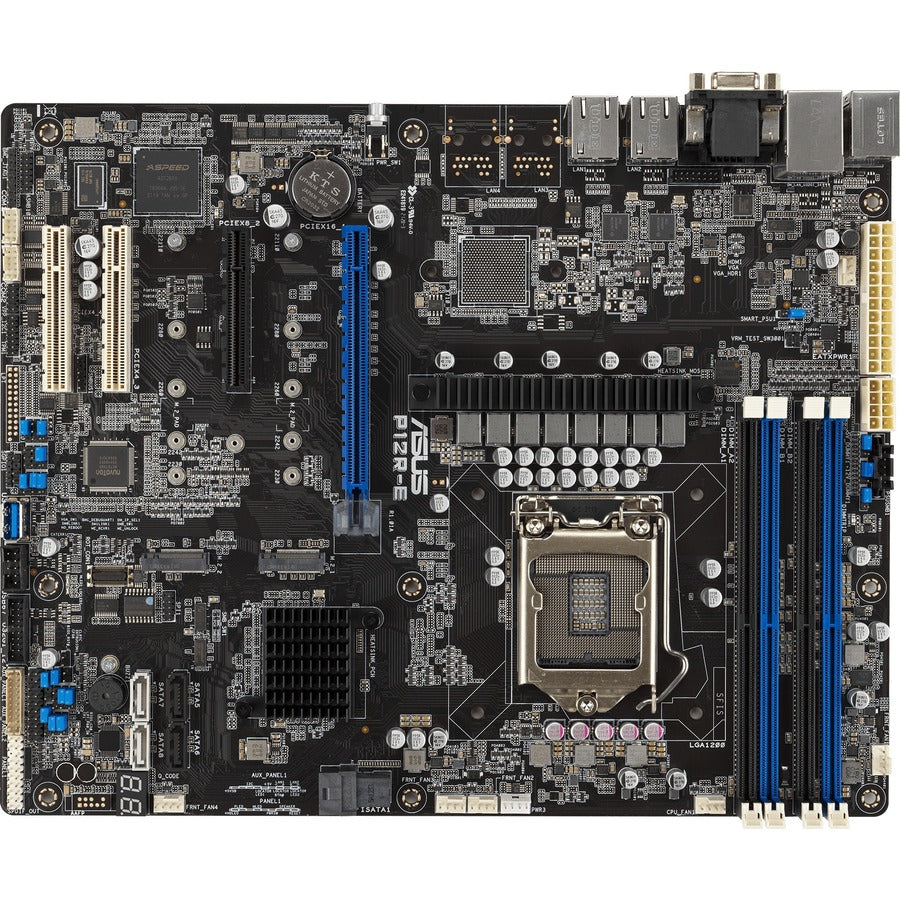 Asus P12R-E Server Motherboard - Intel C256 Chipset - Socket LGA-1200 - ATX P12R-E