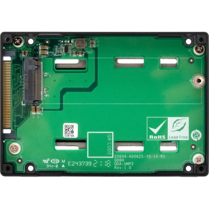 QNAP Drive Enclosure PCI Express NVMe 4.0 x4 - U.2 (SFF-8639) Host Interface Internal QDA-UMP4