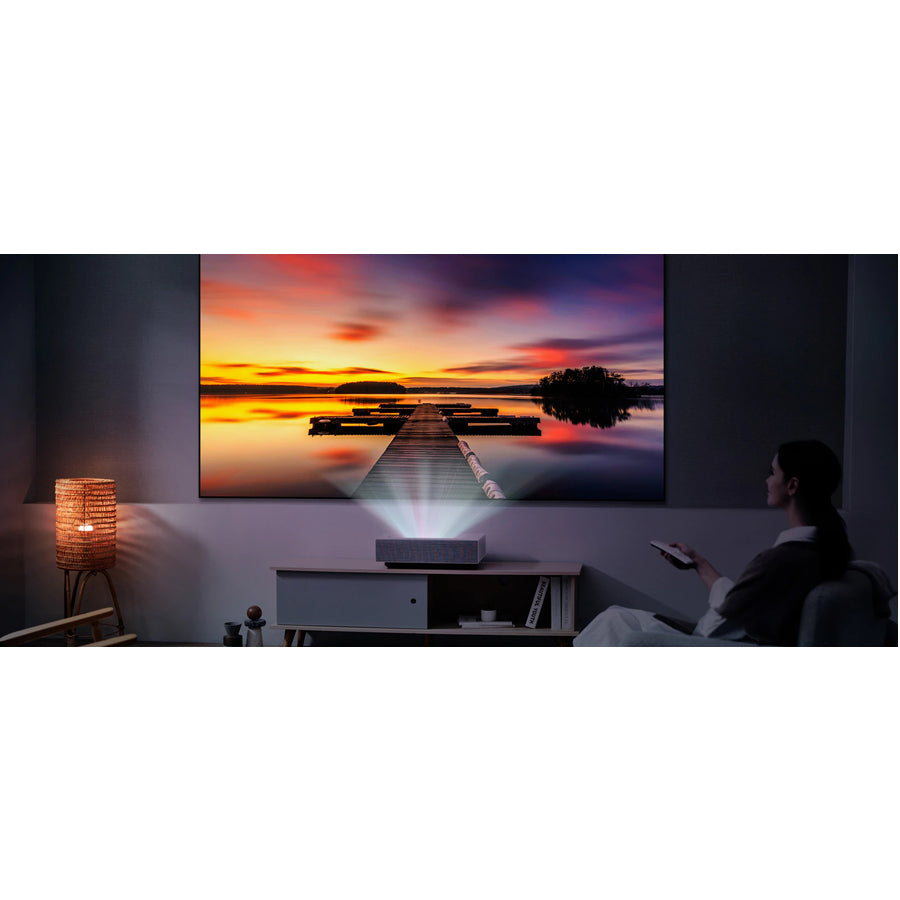 LG CineBeam HU715Q Ultra Short Throw Laser Projector - 16:9 - Ceiling Mountable - White HU715QW