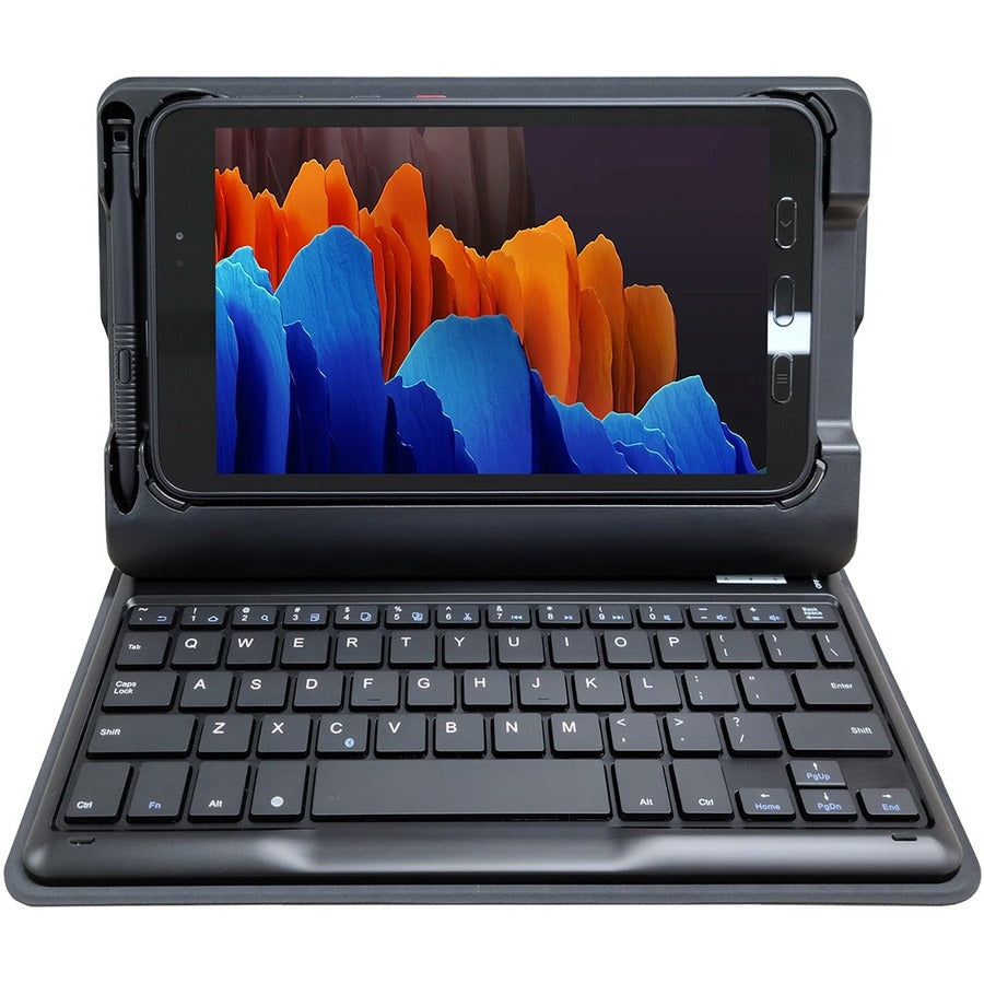 Samsung Keyboard/Cover Case (Folio) Samsung Galaxy Tab Active3 Tablet - Black GP-FPT575TGABW