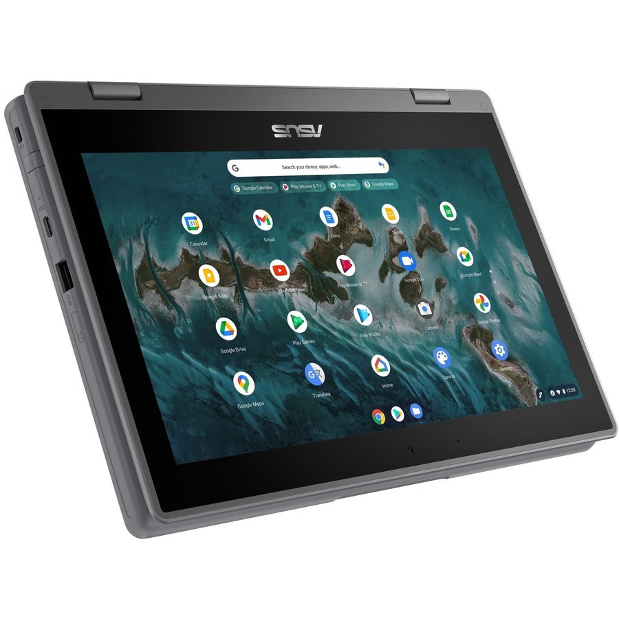 Asus Chromebook Flip CR1 CR1100FKA-Q1864-CB 11.6" Touchscreen Convertible 2 in 1 Chromebook - HD - Intel Celeron N4500 - 8 GB - 64 GB Flash Memory - Dark Gray CR1100FKA-Q1864-CB