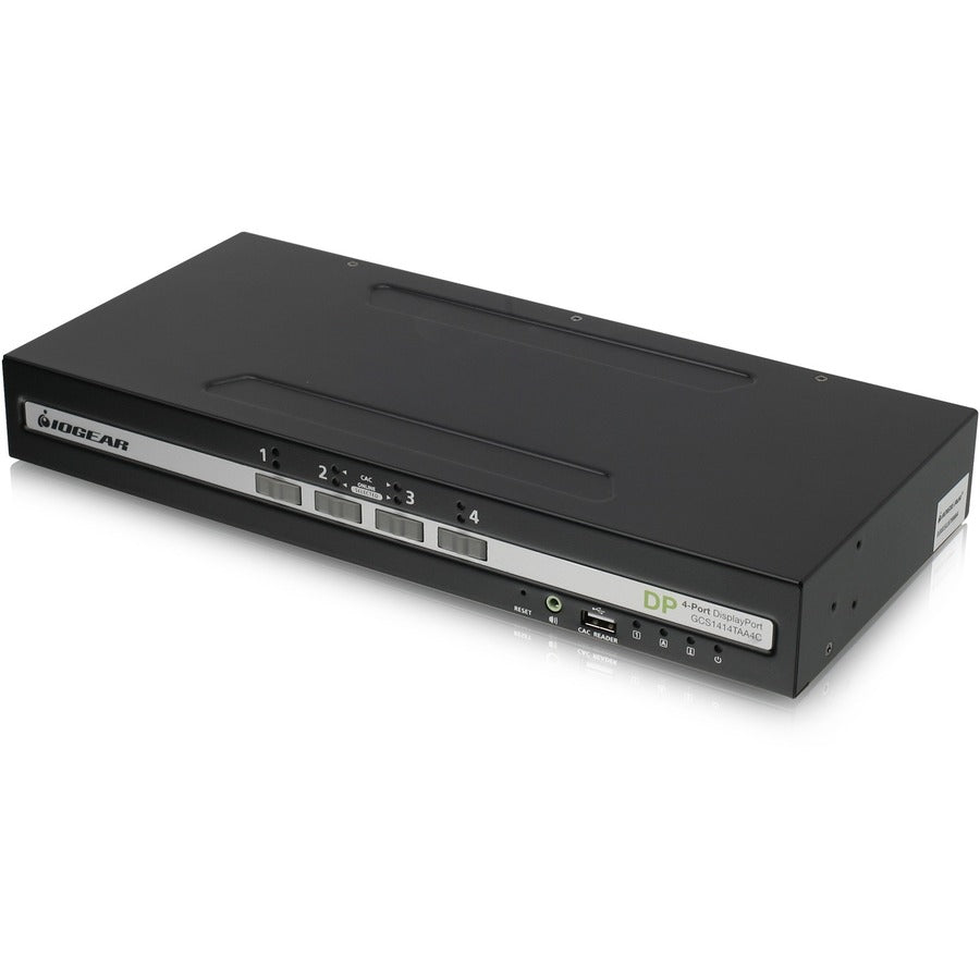 IOGEAR 4-Port Single View DisplayPort KVM Switch w/Audio and CAC support GCS1414TAA4C