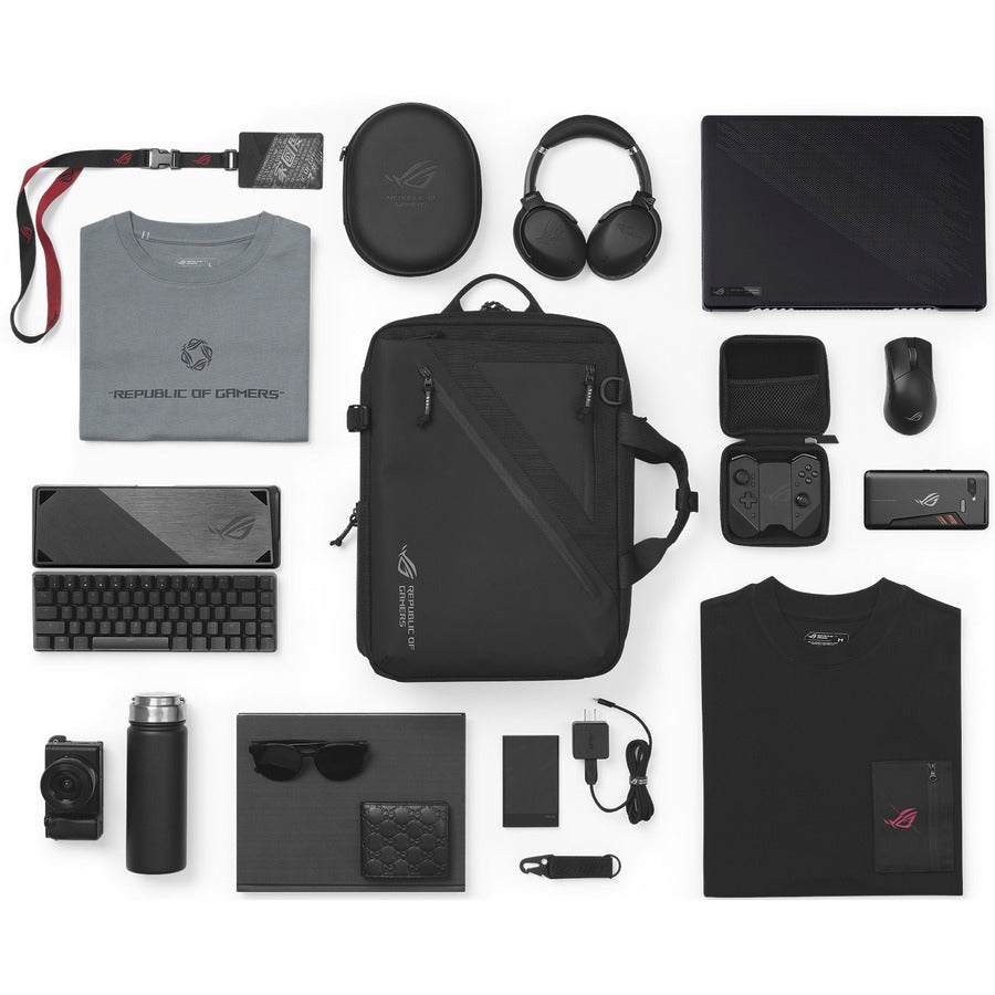 Asus ROG Archer Carrying Case (Backpack/Briefcase) for 11" to 15.6" Asus Notebook - Black 90XB07D0-BBP000