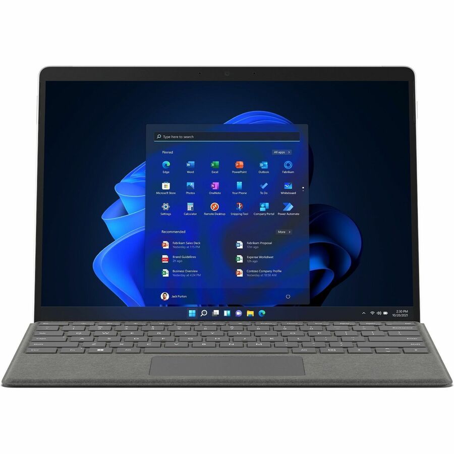 Microsoft Surface Pro 8 13" Touchscreen Detachable 2 in 1 Notebook - Intel Core i5 11th Gen i5-1135G7 - Intel Evo Platform - 8 GB - 128 GB SSD - Platinum IUR-00001