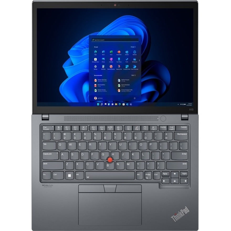 Lenovo ThinkPad X13 Gen 3 21BN002CUS 13.3" Touchscreen Notebook - WUXGA - Intel Core i7 12th Gen i7-1260P - Intel Evo Platform - 16 GB - 512 GB SSD - English Keyboard - Storm Gray 21BN002CUS