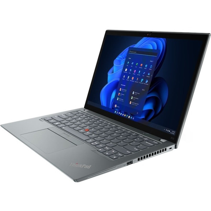 Lenovo ThinkPad X13 Gen 3 21BN002CUS 13.3" Touchscreen Notebook - WUXGA - Intel Core i7 12th Gen i7-1260P - Intel Evo Platform - 16 GB - 512 GB SSD - English Keyboard - Storm Gray 21BN002CUS