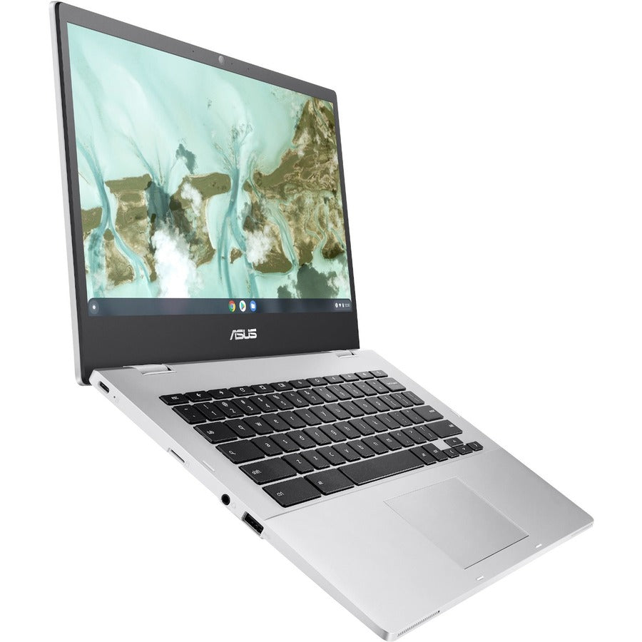 Asus Chromebook CX1 CX1400 CX1400FKA-DS01-CB 14" Touchscreen Convertible 2 in 1 Chromebook - Full HD - Intel Celeron N4500 - 4 GB - 64 GB Flash Memory - Transparent Silver CX1400FKA-DS01-CB